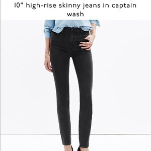 Madewell 10” High Rise Jeans